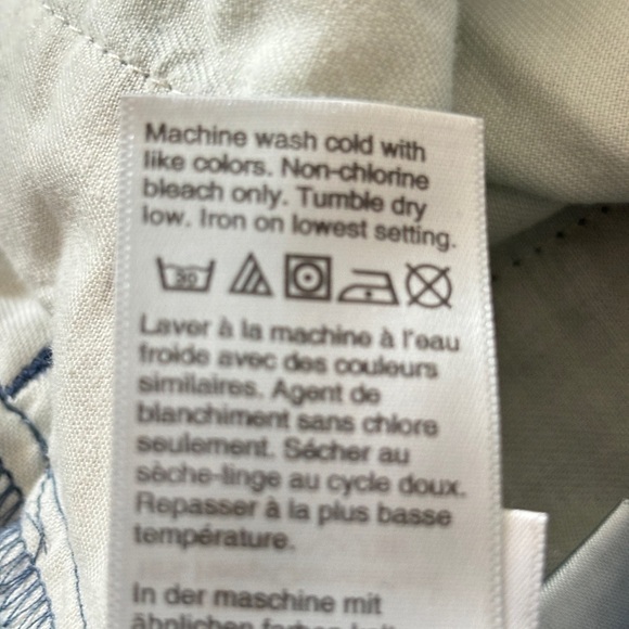 J. Crew Re-imagined Paper Bag Pants in Chambray Sz 6 Hemp Cotton Blend Cropped - Picture 15 of 16